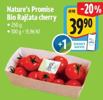 Nature's Promise Bio Rajčata cherry, 250 g
