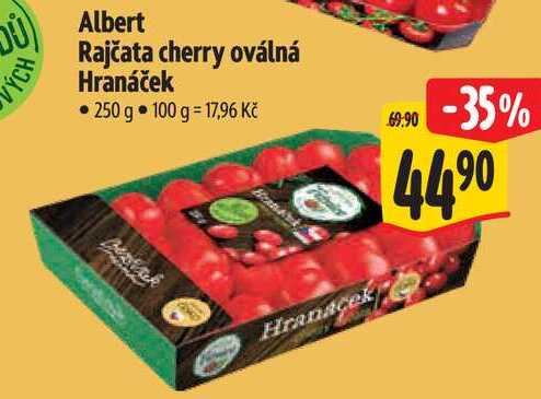Albert Rajčata cherry oválná Hranáček, 250 g
