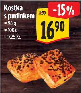 Kostka s pudinkem, 98 g