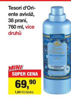 Tesori d'Oriente aviváž, 38 praní, 760 ml Šlak