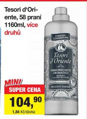 Tesori d'Oriente, 58 praní 1160ml