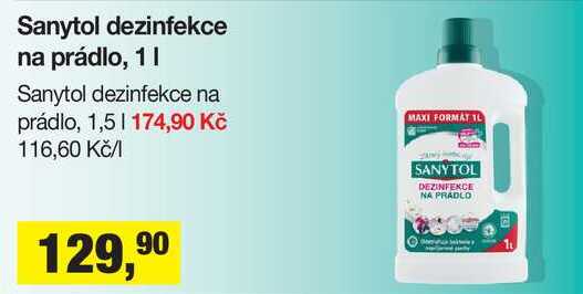 Sanytol dezinfekce na prádlo, 1 l Šlak