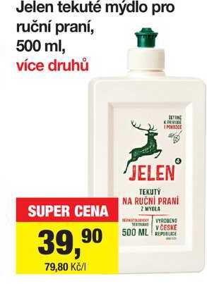 Jelen tekuté mýdlo pro ruční praní, 500 ml Šlak