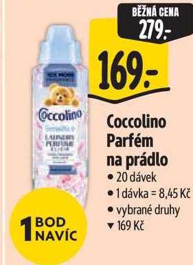 Coccolino Parfém na prádlo, 20 dávek