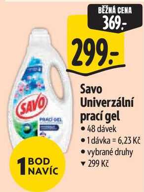 Savo Univerzální prací gel, 48 dávek