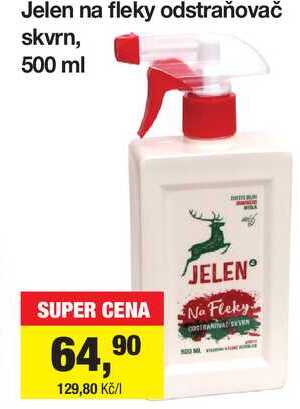 Jelen na fleky odstraňovač skvrn, 500 ml Šlak