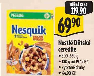 Nestlé Dětské cereálie, 300-360 g