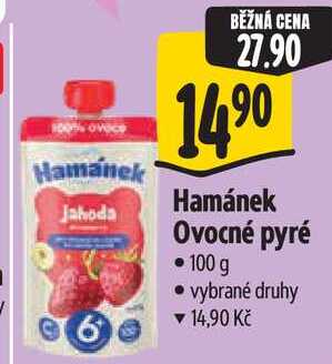 Hamánek Ovocné pyré 100 g Albert