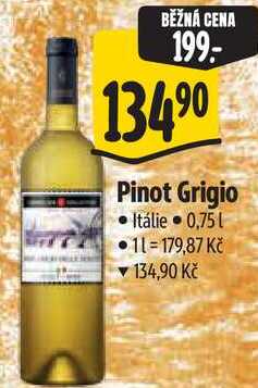 Pinot Grigio, 0,75 l