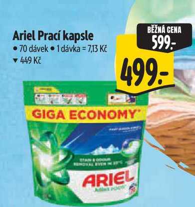 Ariel Prací kapsle  70 dávek Albert