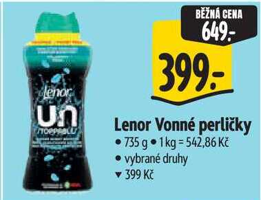 Lenor Vonné perličky, 735 g