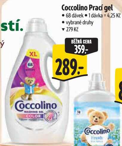 Coccolino Prací gel, 68 dávek Albert
