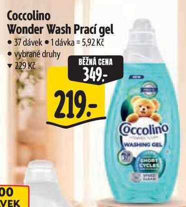 Coccolino Wonder Wash Prací gel, 37 dávek Albert