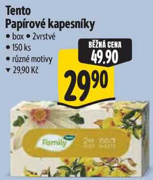 Tento Papírové kapesníky, 150 ks Albert