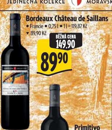   Bordeaux Château de Saillans 0,75 l