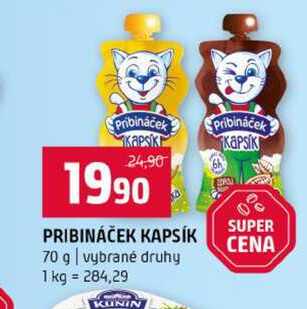 PRIBINÁČEK KAPSÍK 70 g vybrané druhy Terno