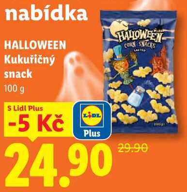HALLOWEEN Kukuřičný snack, 100 g 