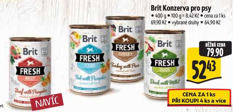 Brit Konzerva pro psy, 400 g
