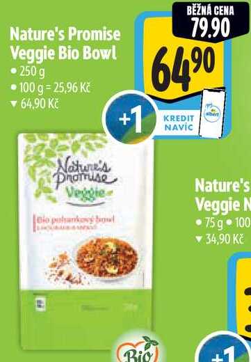 Nature's Promise Veggie Bio Bowl, 250 g