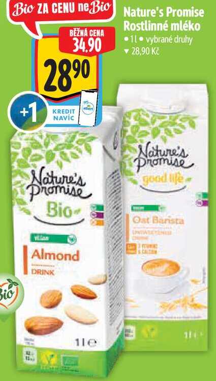 Nature's Promise Rostlinné mléko, 1 l