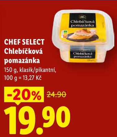 CHEF SELECT Chlebíčková pomazánka, 150 g