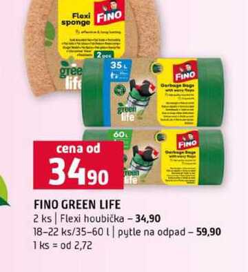 FINO GREEN LIFE 2 ks Flexi houbička 18-22 ks/35-60 pytle na odpad