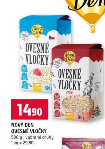 NOVÝ DEN OVESNÉ VLOČKY 500 g vybrané druhy 