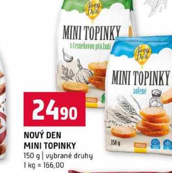 NOVÝ DEN MINI TOPINKY 150 g vybrané druhy 