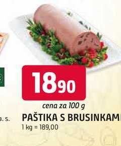PAŠTIKA S BRUSINKAMI 100g