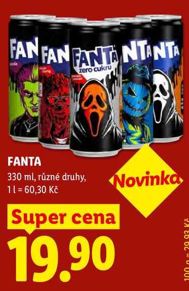 FANTA, 330 ml, různé druhy