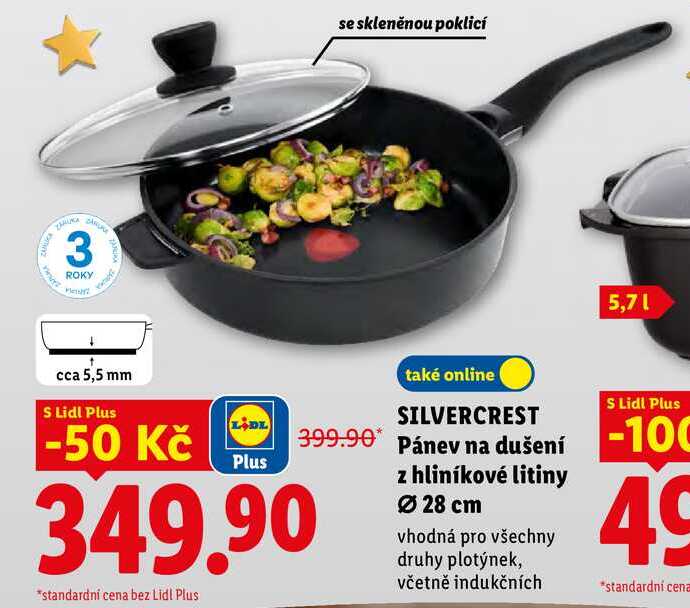 SILVERCREST Pánev na dušení z hliníkové litiny 