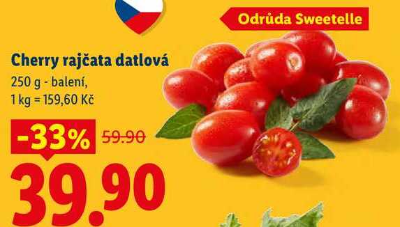 Cherry rajčata datlová, 250 g - balení