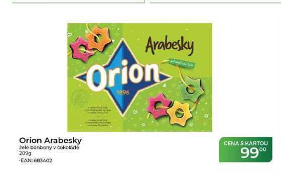 Orion Arabesky želé bonbony v čokoládě 209g