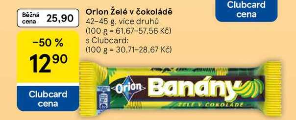 Orion Želé v čokoládě, 42-45 g, více druhů