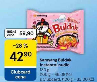 Samyang Buldak Instantní nudle, 130 g