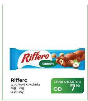 Riffero tabulková čokoláda 35g-75g
