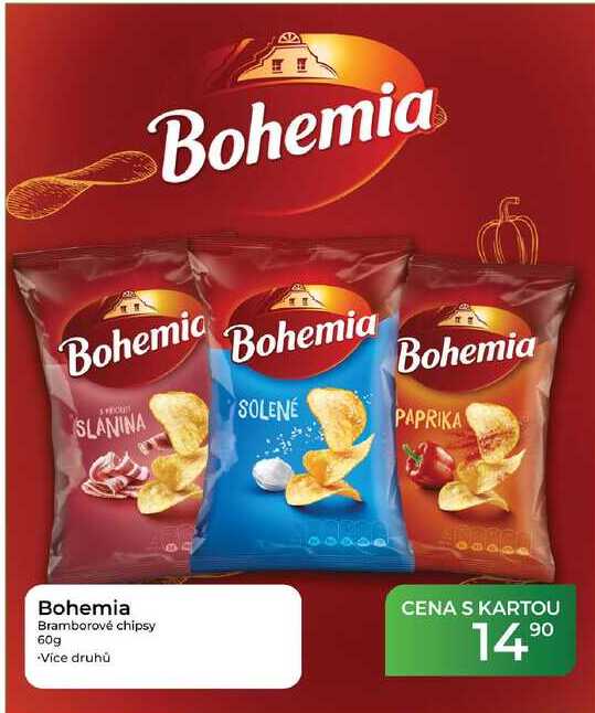 Bohemia Bramborové chipsy 60g