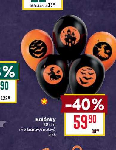 Balónky 28 cm mix barev/motivů 5ks
