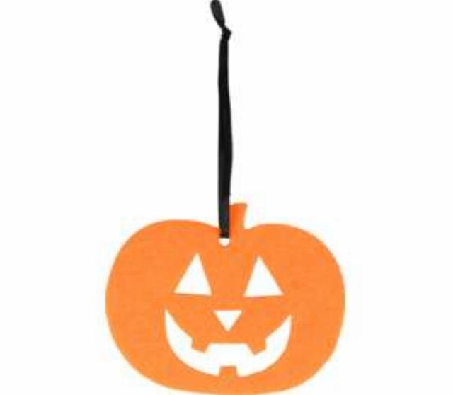 Halloweenská závěsná dekorace, plsť 10 cm