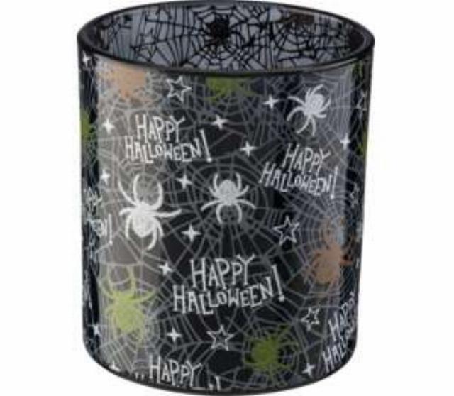 Halloweenská vonná svíčka ve skle - pavouk 170 g