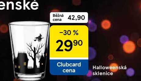 Halloweenská sklenice