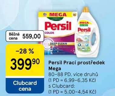Persil Prací prostředek Mega, 80-88 PD, více druhů Tesco