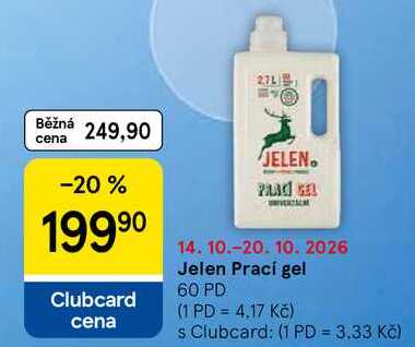 Jelen Prací gel, 60 PD  