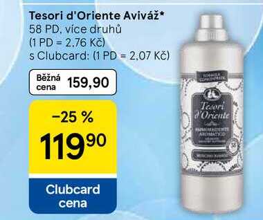 Tesori d'Oriente Aviváž, 58 PD, více druhů 