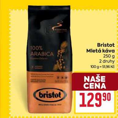 Bristot Mletá káva 250 g