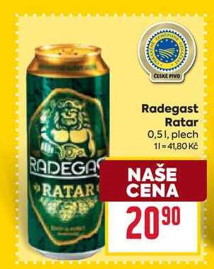 Radegast Ratar 0,51, plech