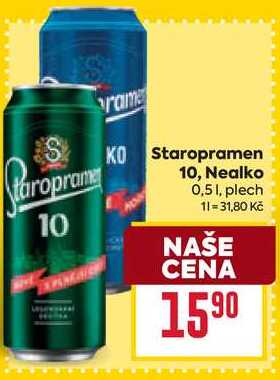 Staropramen Nealko 0,51, plech