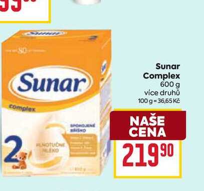 Sunar Complex 600 g BILLA