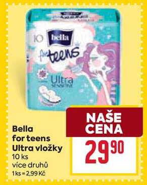 Bella for teens teens Ultra vložky 10 ks BILLA