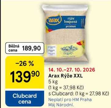 Arax Rýže XXL, 5 kg